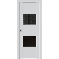 Межкомнатная дверь ProfilDoors 21U R 60x200 (аляска, стекло черный лак)