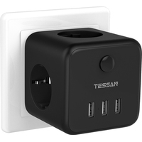 Сетевой фильтр Tessan TS-301-DE (черный)