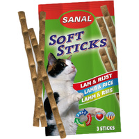 Лакомство для кошек Sanal Soft Sticks Lamb & Rice с ягненком и рисом 15 г