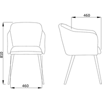 Интерьерное кресло AksHome Orly 59141 (графит ткань G022-15/черный) в Витебске