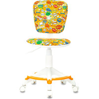 Компьютерное кресло Бюрократ CH-W204/F (пластик белый/оранжевый бэнг)
