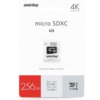 Карта памяти SmartBuy microSDXC SB256GBSDCL10U3-01 256GB