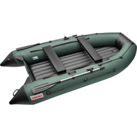 Моторно-гребная лодка Roger Boat Trofey 3300 (без киля, зеленый/черный)