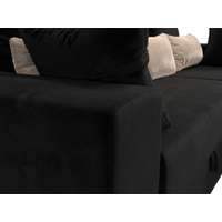 Угловой диван Mebelico Майами 15 114925 (правый, велюр, черный)