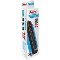 Сетевой фильтр Buro BU-SP5-USB-2A-B