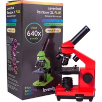 Детский микроскоп Levenhuk Rainbow 2L Plus (апельсин) 69045 в Бобруйске