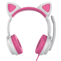 Наушники QUMO Game Cat (белый/розовый)