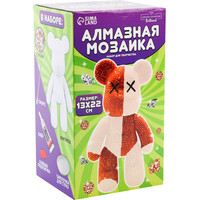 Набор для создания поделок/игрушек Школа талантов Алмазная мозаика на фигурке. Медведь 10225407 (бежевый/коричневый)