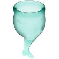 Менструальная чаша Satisfyer Feel Secure (зеленый)