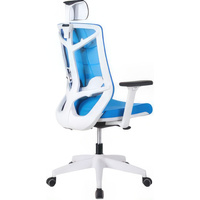 Кресло Chair Meister Nature II Slider 3D (белая крестовина, голубой)