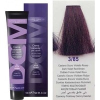 Крем-краска для волос DCM HOP Complex 3/85 темно-каштановый фиолетовый рыжий