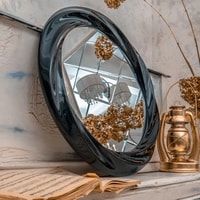 Зеркало Teroto Текапо А 93x93 (черный лед)