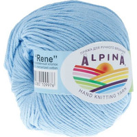 Пряжа для вязания Alpina Yarn Rene 50 г 105 м №083 (голубой)