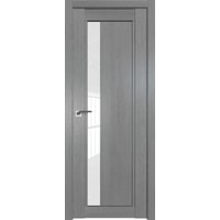 Межкомнатная дверь ProfilDoors 2.71XN L 90x200 (грувд серый/стекло белый триплекс)