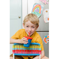 Многоразовый стакан Klean Kanteen Kid Cup Straw Lid 296мл (mykonos blue)
