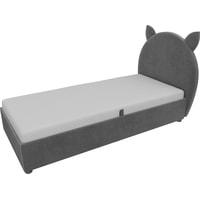 Кровать Mebelico Бриони 820х1880 (велюр, серый)