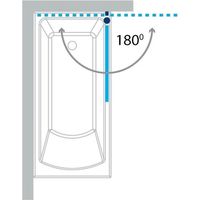 Стеклянная шторка для ванны Koller Pool Waterfall Line QP93 (правый/хром Grape)