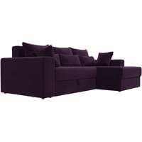 Угловой диван Mebelico Майами 15 114922 (правый, велюр, фиолетовый)