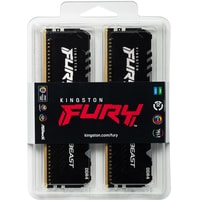 Оперативная память Kingston FURY Beast RGB 2x8GB DDR4 PC4-29800 KF437C19BBAK2/16 в Бресте