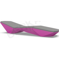 Шезлонг Berkano Quaro с подушками (фиолетовый/графитовый)