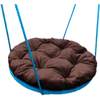 Подвесные качели M-Group Гнездо в оплетке 0.6м 17049905 (коричневая подушка)