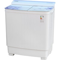 Активаторная стиральная машина Optima МСП-62СТ (белое стекло/сиреневые цветы)