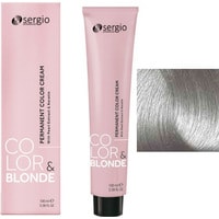 Крем-краска для волос Sergio Professional Color&Blonde Pastel&Metallic AL алюминий