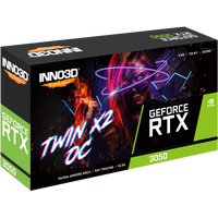 Видеокарта Inno3D GeForce RTX 3050 Twin X2 OC N30502-08D6X-11902130