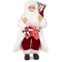 Статуэтка Maxitoys Дед Мороз в длинной белой шубке и красной жилетке MT-150323-2-45