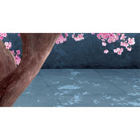 Фотообои ФабрикаФресок 3D Шары на фоне сакуры 835270 (500x270)