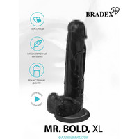 Реалистичный фаллоимитатор Bradex Mr. Bold SX 0062 (XL, черный)