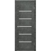 Межкомнатная дверь Юркас Stark ST1 ДО 60x200 (бетон темный, стекло мателюкс матовое) в Мозыре