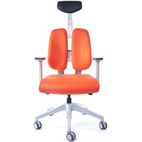 Кресло Duorest D200-W 1DOR1 (белый пластик/ткань оранжевый)