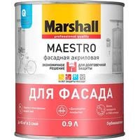 Краска Marshall Maestro Фасадная BW 0.9 л (глубокоматовый белый)