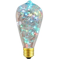Лампа с гирляндой Rev Винтаж Copper Wire ST64 E27 2 Вт RGB 32447 8