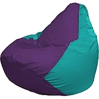 Кресло-мешок Flagman Груша Мега Super Г5.1-75 (фиолетовый/бирюзовый)