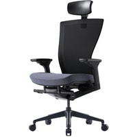 Кресло Bestuhl S10E120L (черная крестовина, черный/серый)