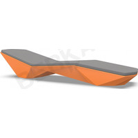 Шезлонг Berkano Quaro с подушками (оранжевый/графитовый)