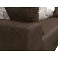 Угловой диван Mebelico Майами 15 114892 (правый, рогожка, коричневый)