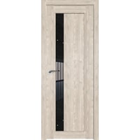Межкомнатная дверь ProfilDoors 2.71XN L 60x200 (каштан светлый/стекло дождь черный)