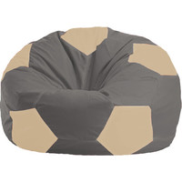 Кресло-мешок Flagman Мяч М1.1-344 (серый/бежевый)