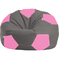 Кресло-мешок Flagman Мяч М1.1-333 (серый/розовый)