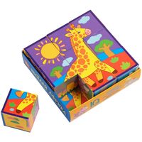 Кубики Айрис-Пресс Умные кубики в поддончике. Веселая Африка 9785811271009