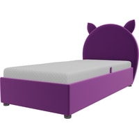 Кровать Mebelico Бриони 820х1880 (микровельвет, фиолетовый)