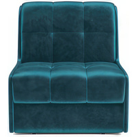 Кресло-кровать Мебель-АРС Барон №2 (бархат, сине-зеленый Star Velvet 43 Black Green) в Солигорске