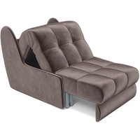 Кресло-кровать Мебель-АРС Барон №2 (бархат, серо-шоколадный Star Velvet 60 Coffee) в Бресте