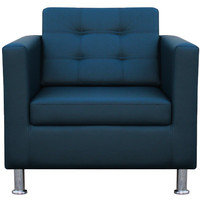 Интерьерное кресло Brioli Дилли клетка (L18/синий)