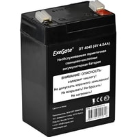 Аккумулятор для ИБП ExeGate DT 4045 (4В, 4.5 А·ч)