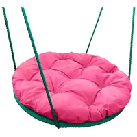 Подвесные качели M-Group Гнездо в оплетке 0.6м 17049908 (розовая подушка)