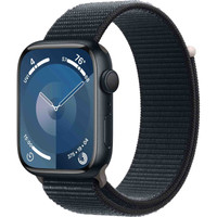 Умные часы Apple Watch Series 9 45 мм (алюминиевый корпус, полуночный/полуночный, нейлоновый ремешок) в Пинске
